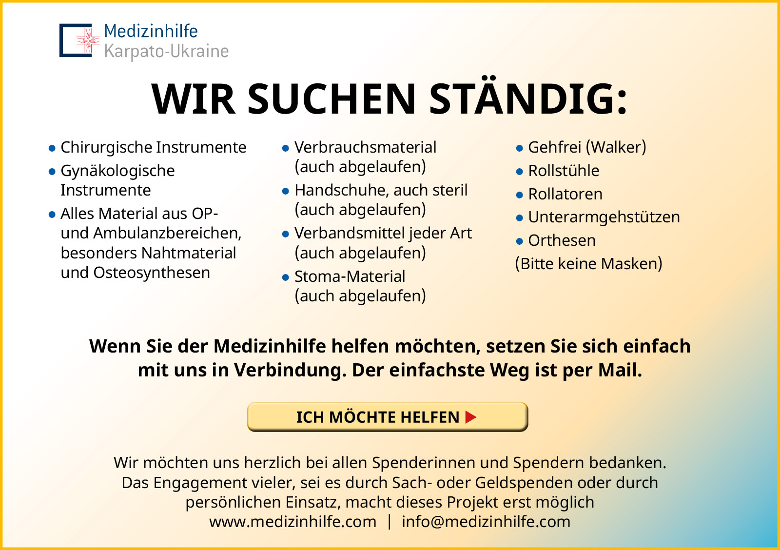 Medizinhilfe sucht