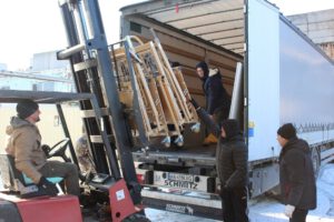 Gabelstapler - eine seltene Hilfe Myrhorod